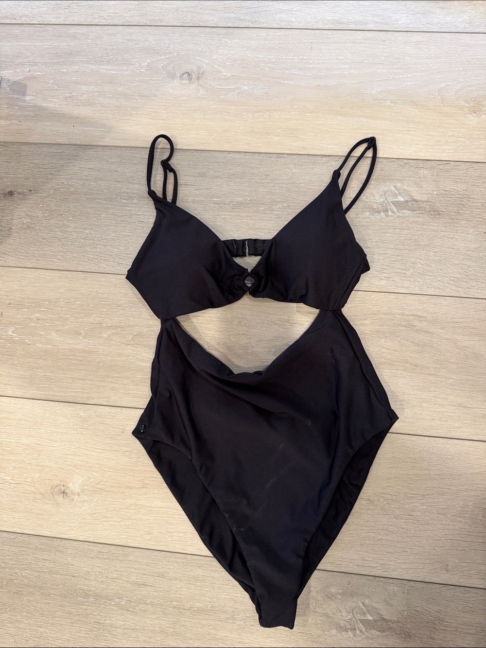 Volcom One-Piece Cutout Black Swimsuit| Womens Small